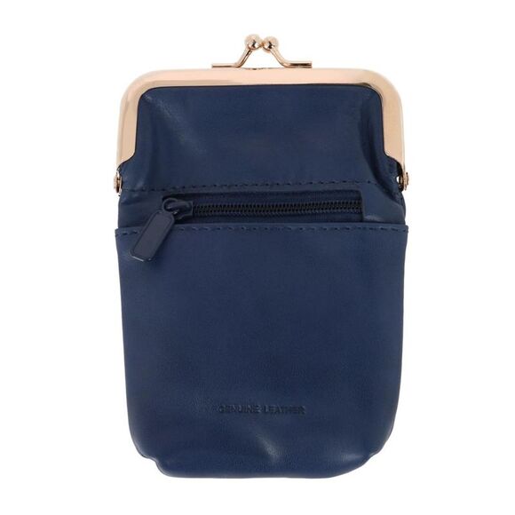 Buxton Women's Leather Framed Cigarette Case Wallet with Floral Emboss - Picture 3 of 3